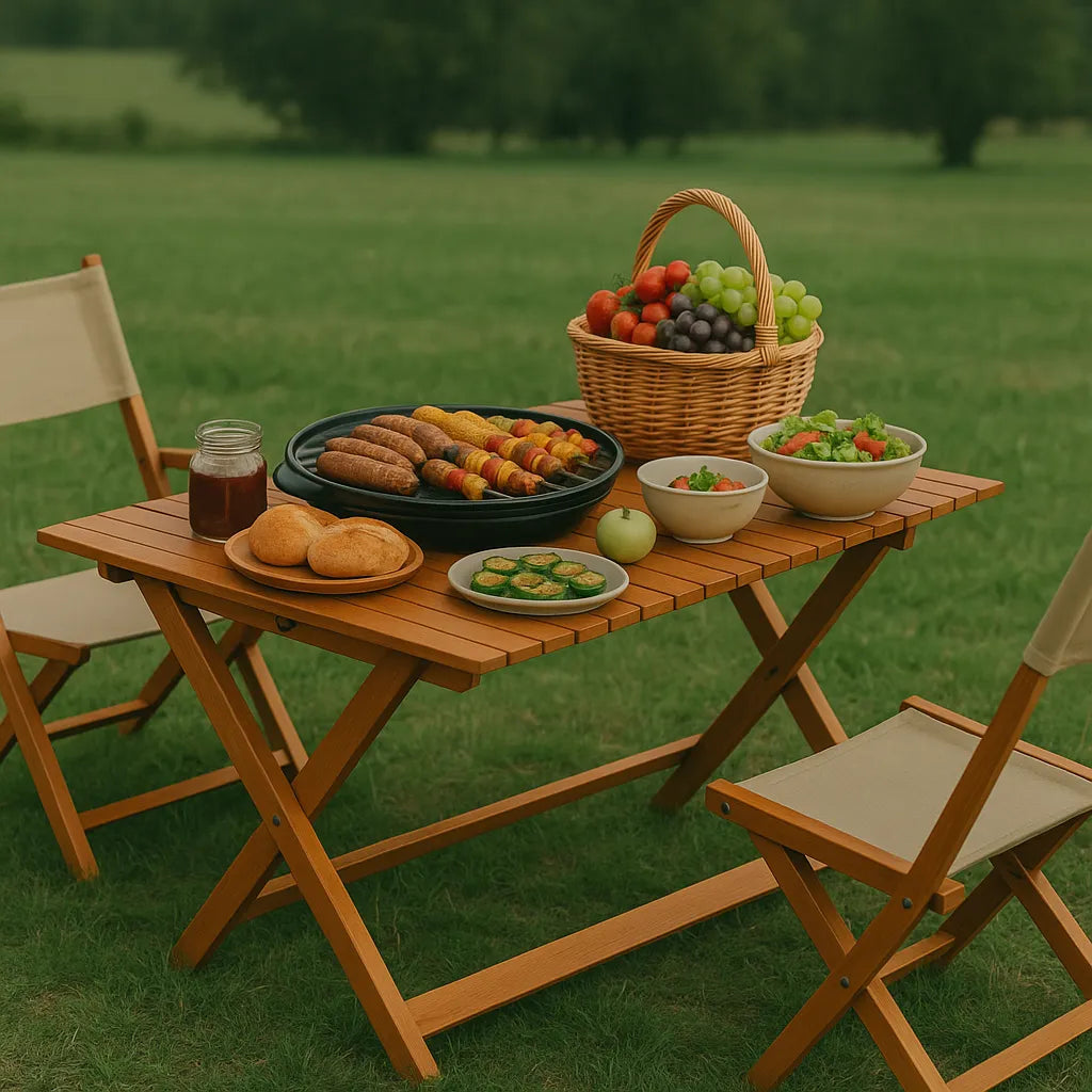 Folding Outdoor Picnic Table Smart Pick Maximizing Portable Dining Ease