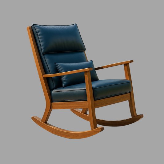 Rocking Chair Modern Leather Sleek Outdoor Comfort
