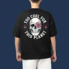 Too Cool For This Planet Skull T-Shirt, Skull Tee, Unisex Tee